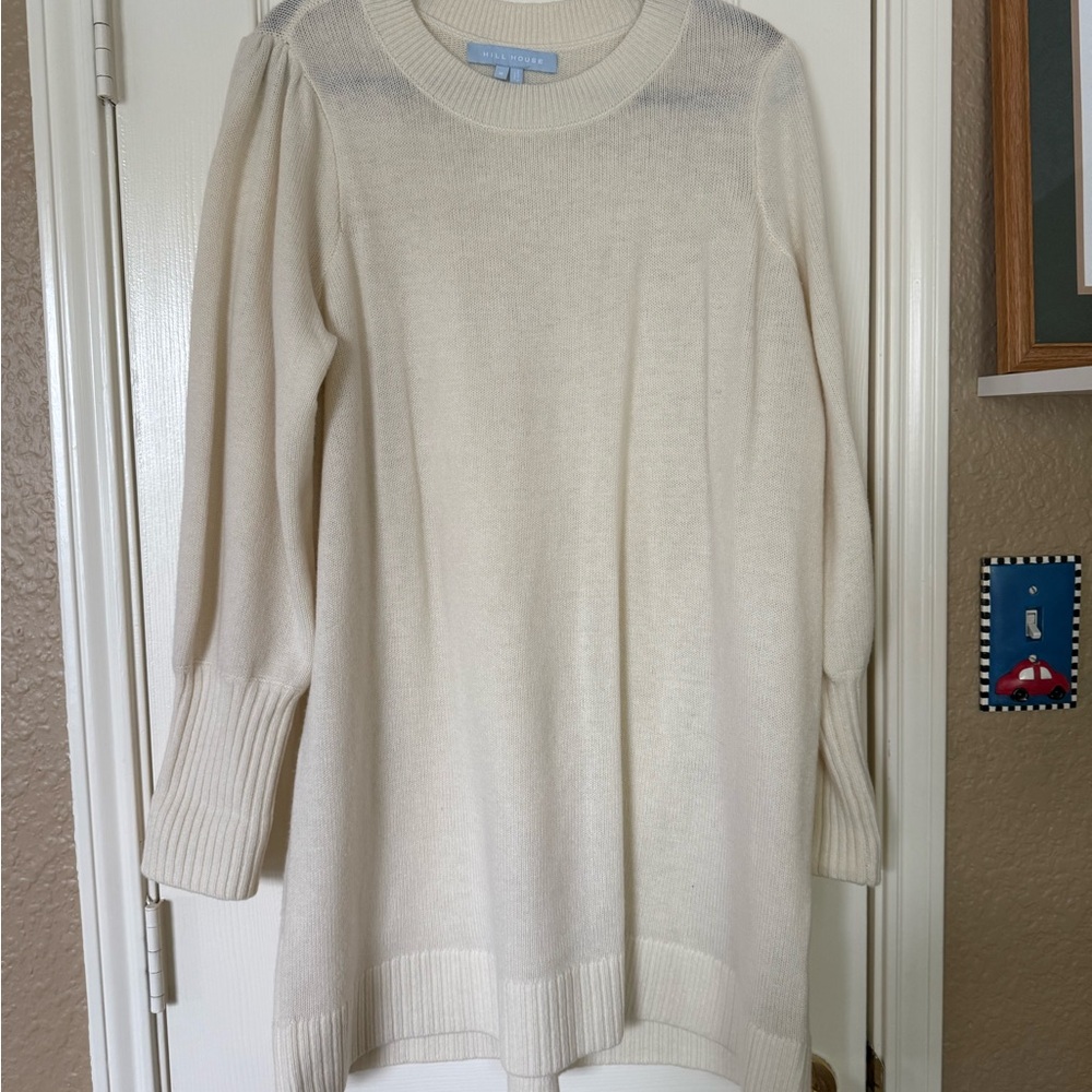Hill House Cream merino wool Sweater dress